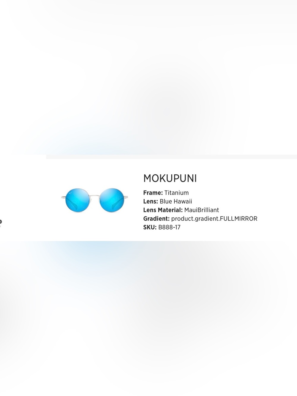 Maui Jim Mokupuni Sunglasses - Picture 2 of 2